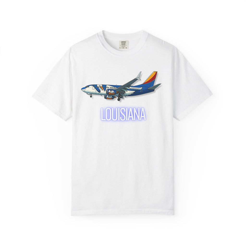 The LOUISIANA | State Flag | 737 Plane T-Shirt