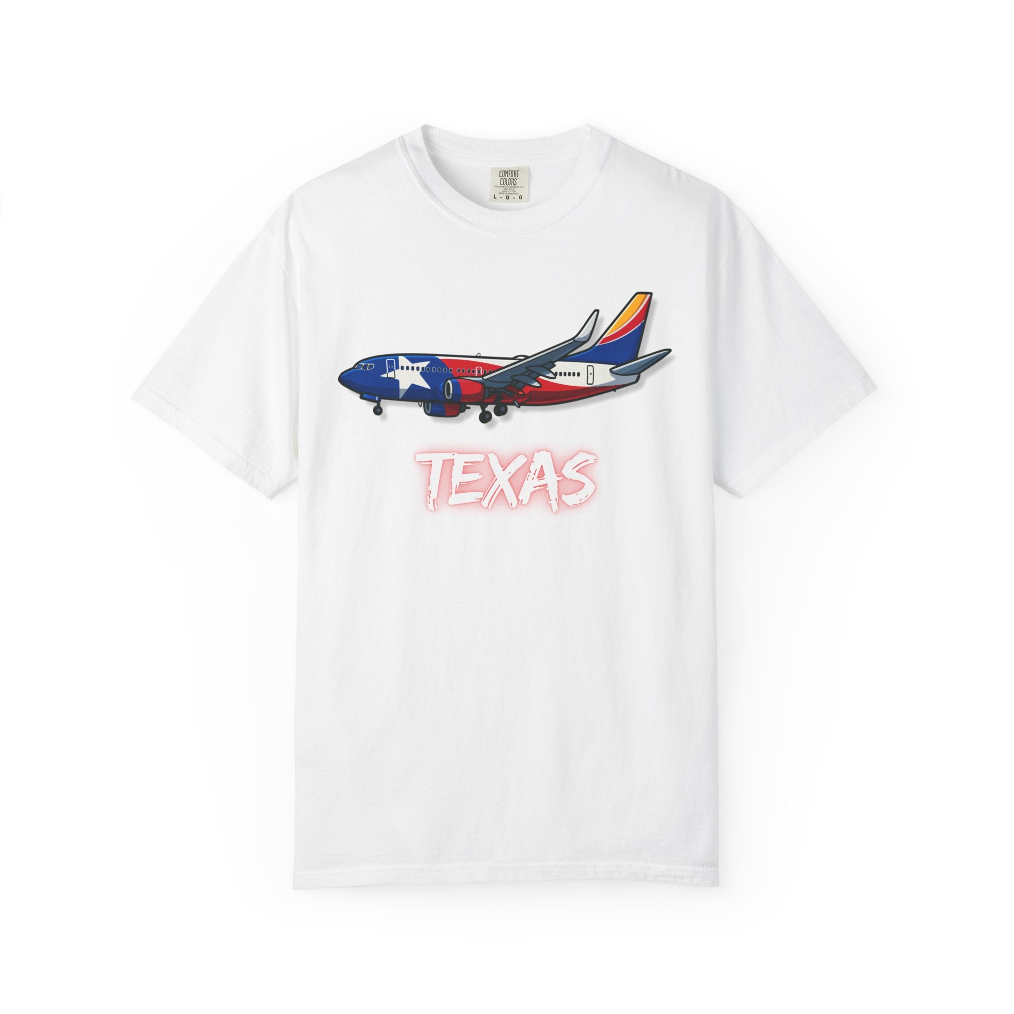 The TEXAS | State Flag | 737 Plane T-Shirt