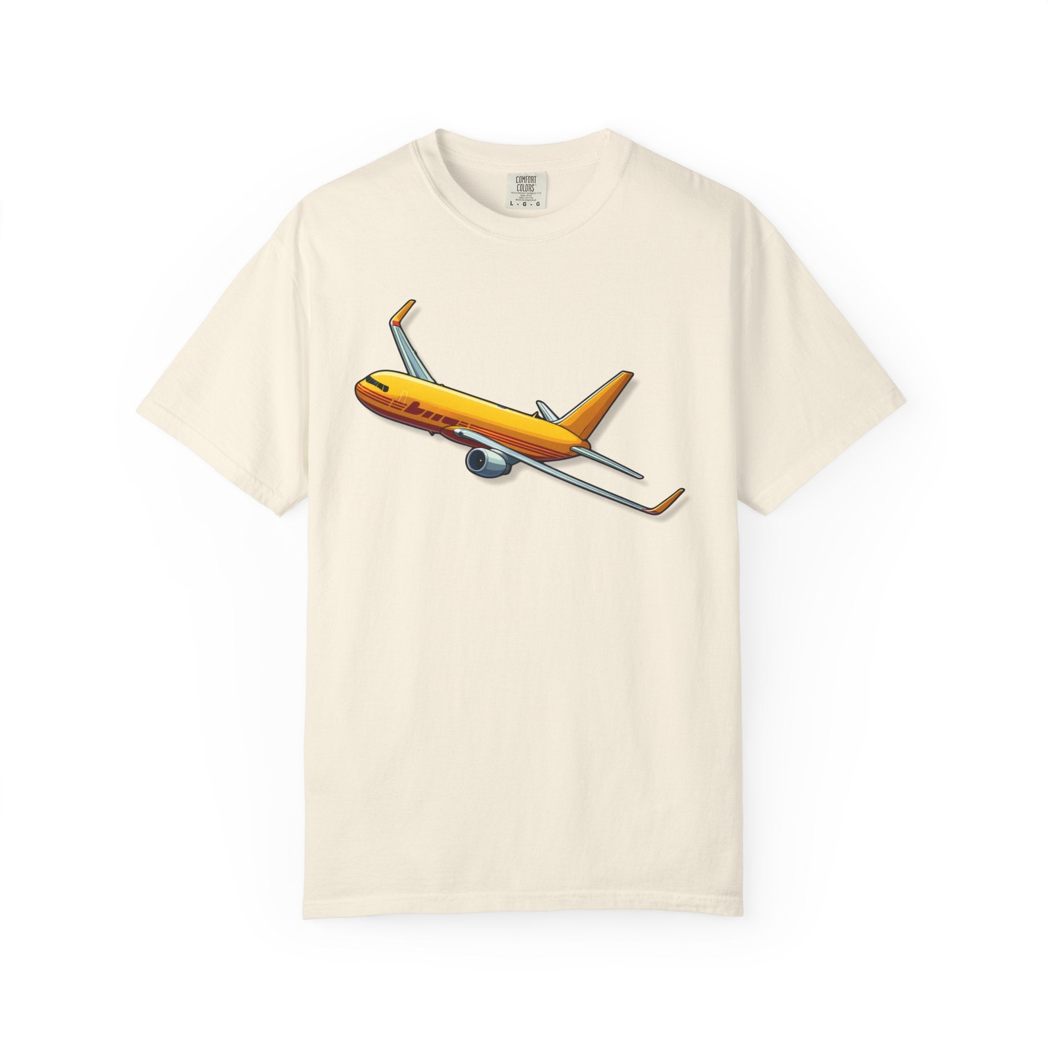 The Worldwide Yellow Cargo B767 Airplane T-Shirt