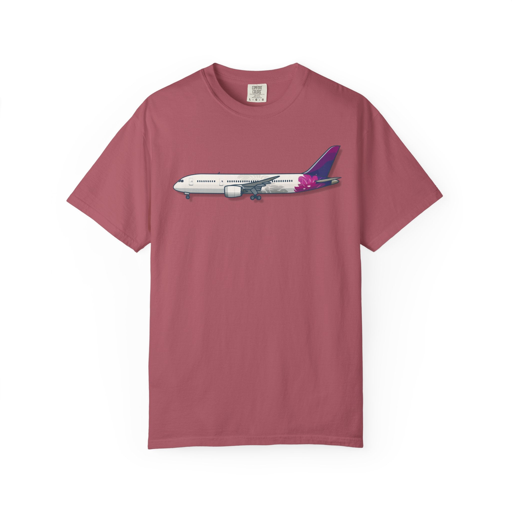 "Sparky" - The Flower B787 Airplane T-Shirt Hawaiian