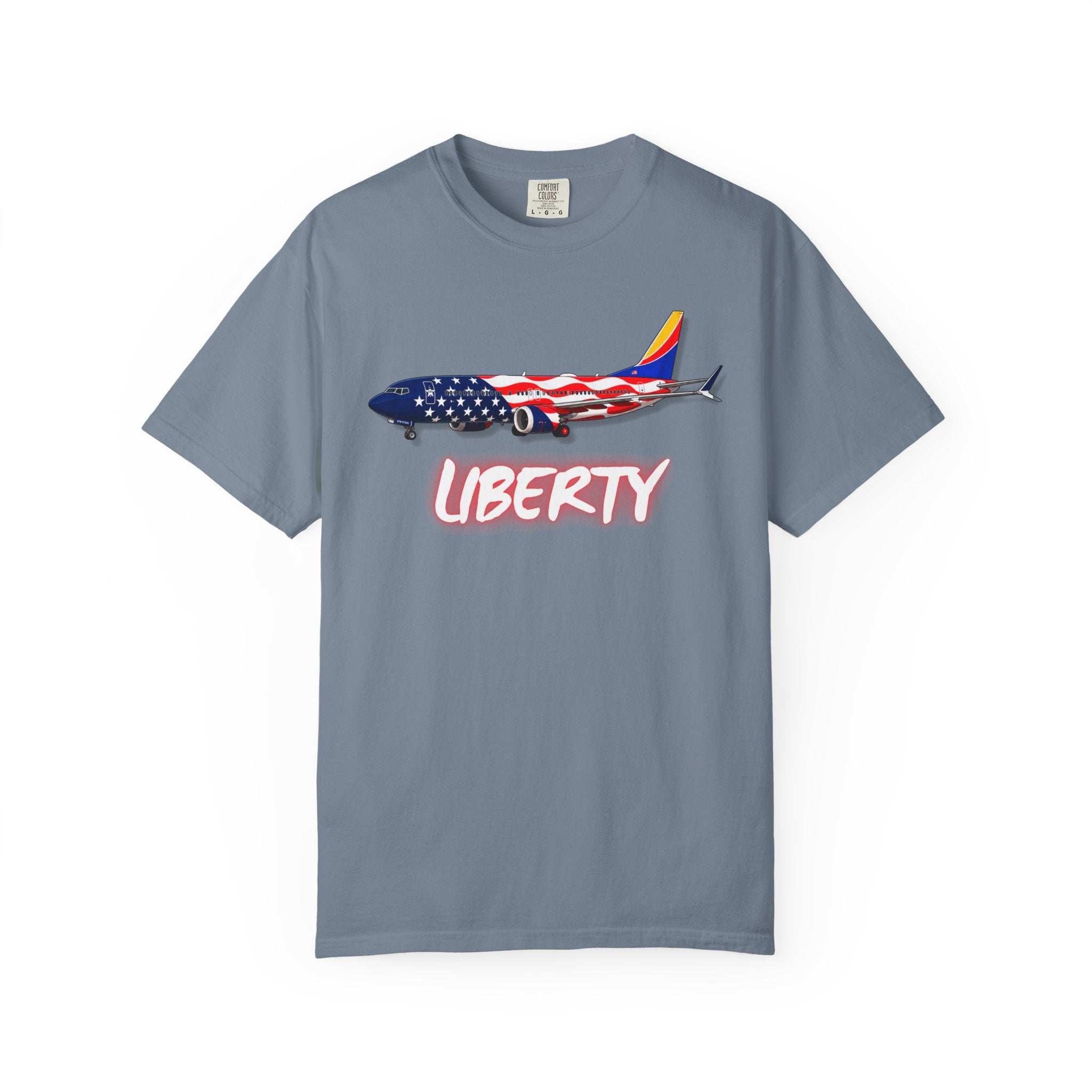 The LIBERTY | Freedom Flag | 737 Plane T-Shirt