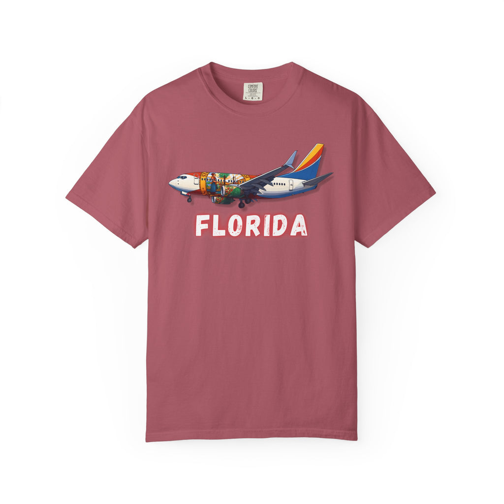 The FLORIDA | State Flag | 737 Plane T-Shirt