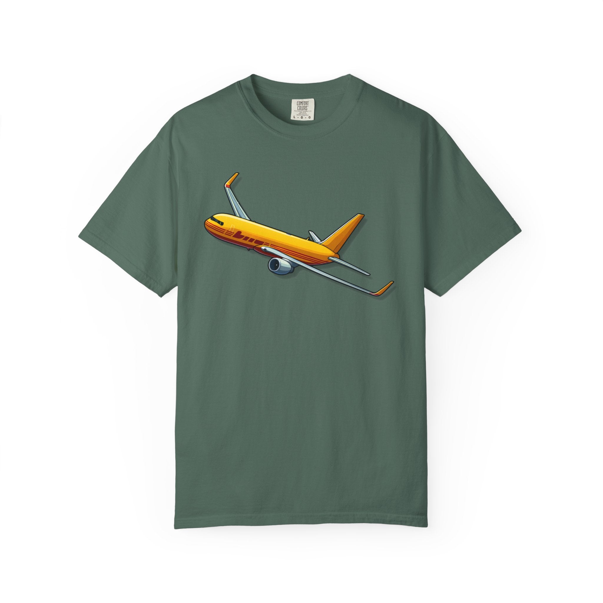 The Worldwide Yellow Cargo B767 Airplane T-Shirt