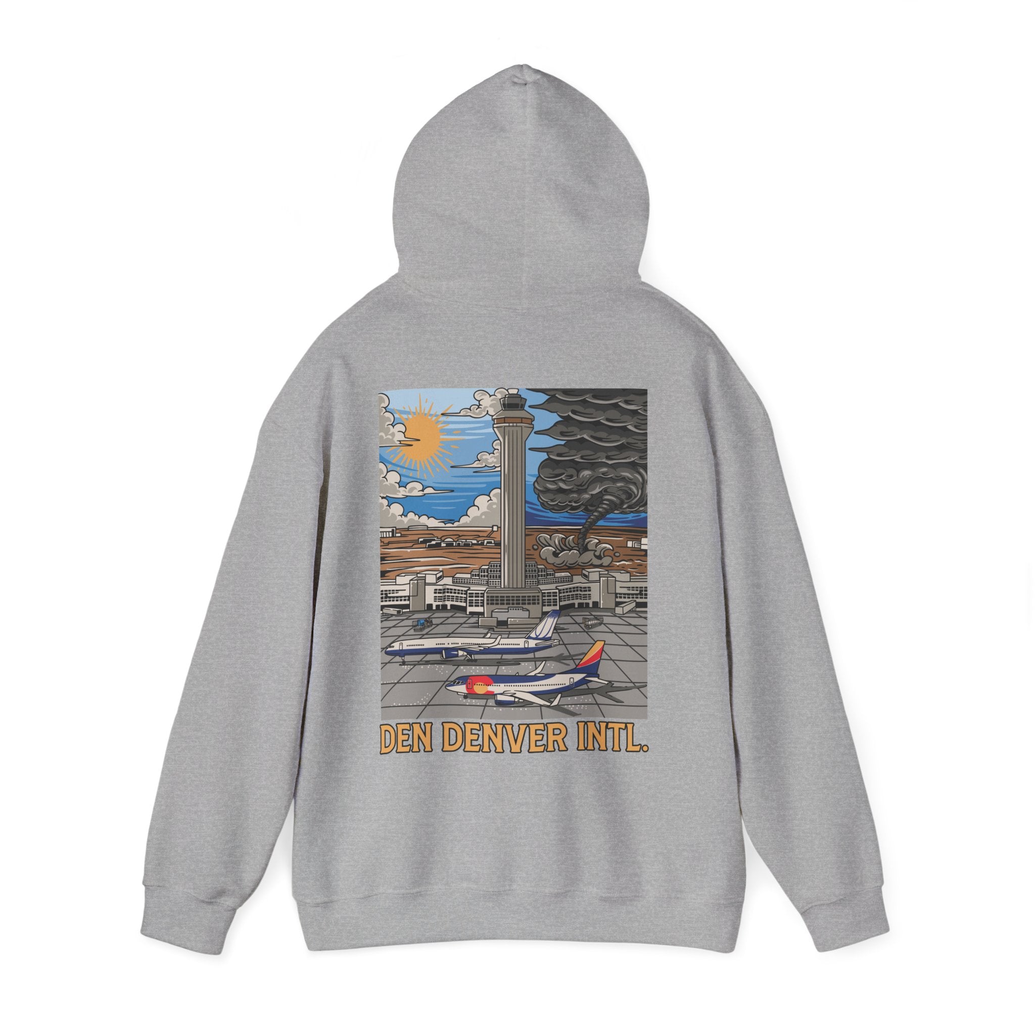 DEN Denver Intl. Airport Hooded Sweatshirt (Hoodie)