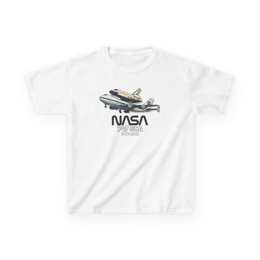 Kids Airplane T-Shirt - NASA Space Shuttle 747 SCA