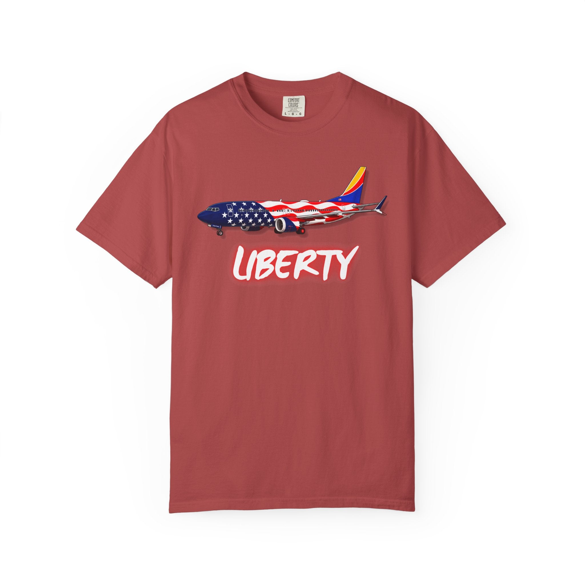 The LIBERTY | Freedom Flag | 737 Plane T-Shirt