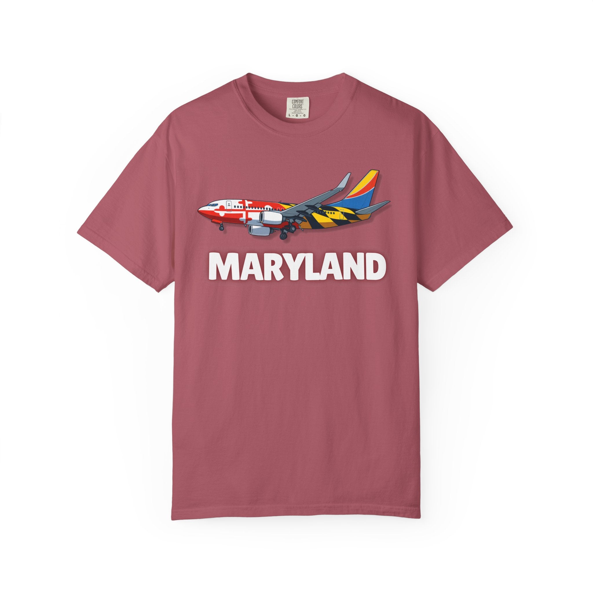 The MARYLAND | State Flag | 737 Plane T-Shirt
