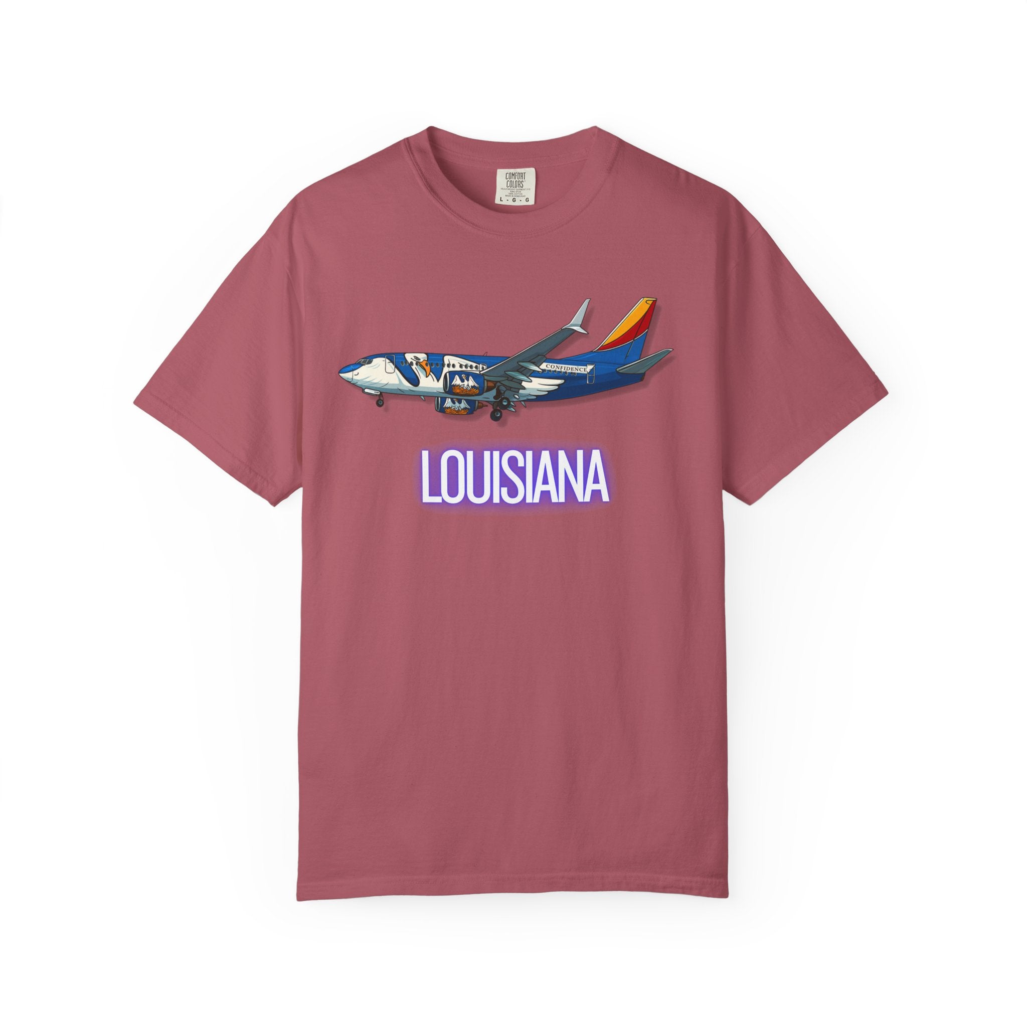 The LOUISIANA | State Flag | 737 Plane T-Shirt