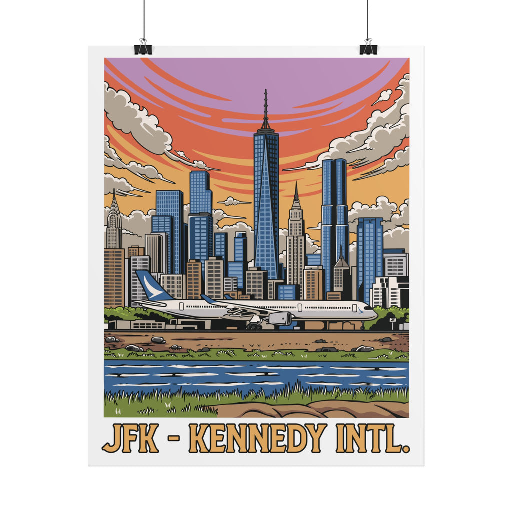 Rolled Poster - JFK Kennedy International Airport (NYC)