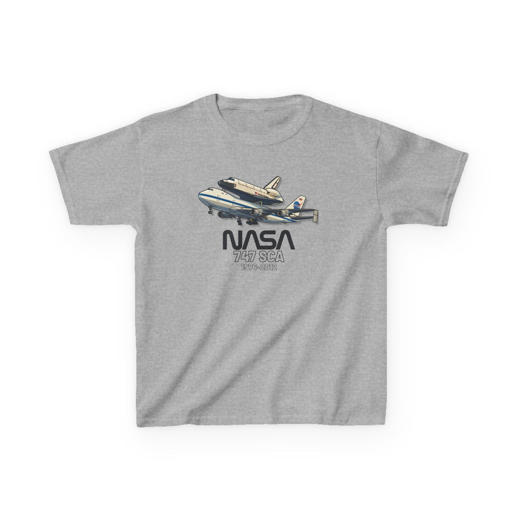 Kids Airplane T-Shirt - NASA Space Shuttle 747 SCA