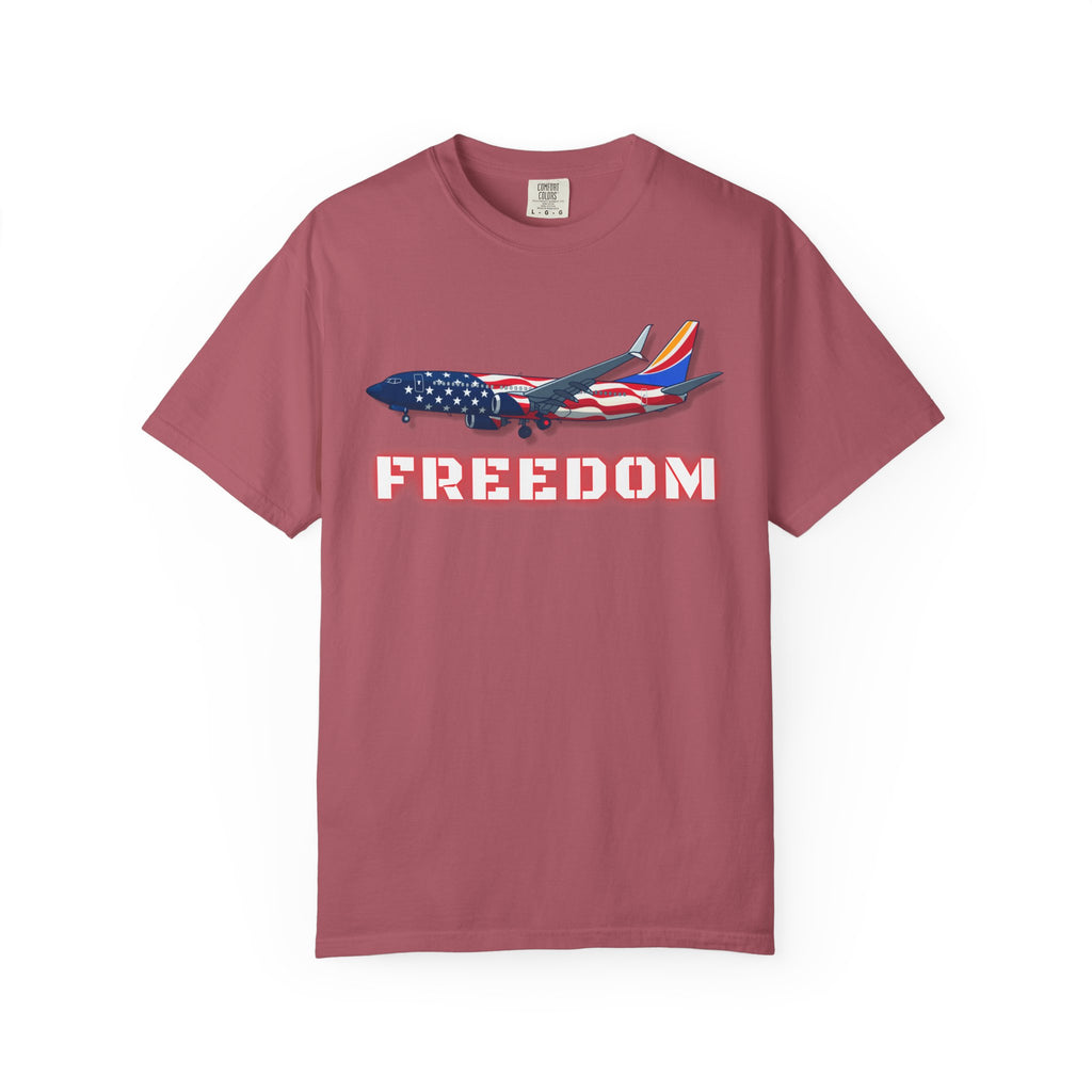 The AMERICA | Freedom Flag | 737 Plane T-Shirt