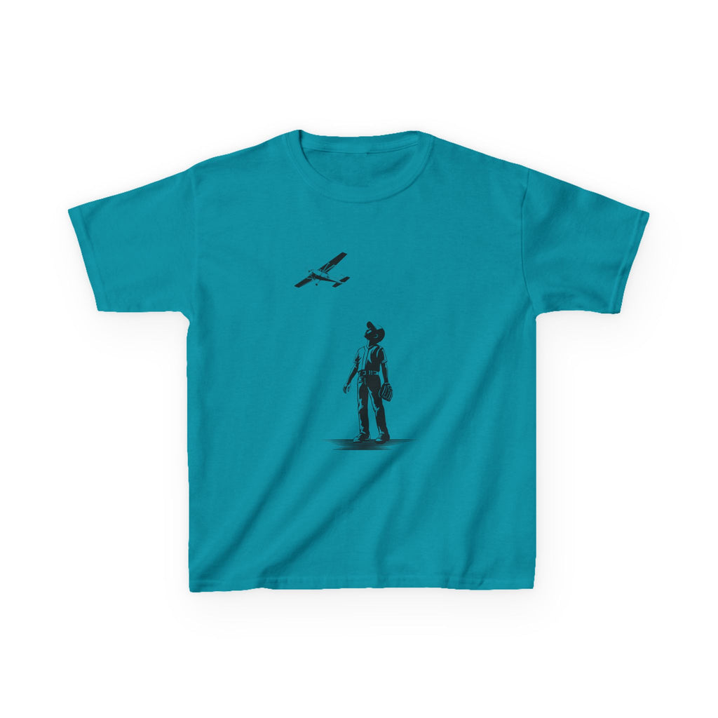Kids Airplane T-Shirt - Airplane in the Outfield