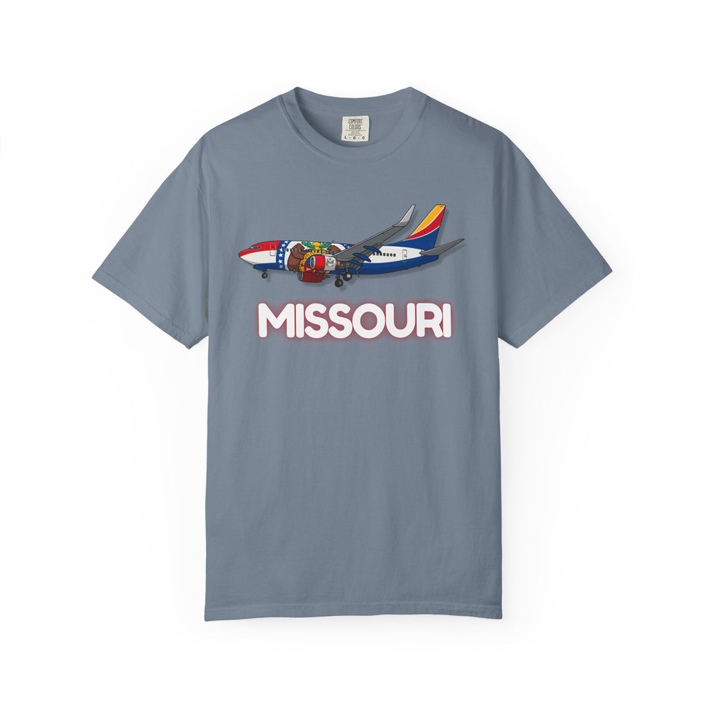 The MISSOURI | State Flag | 737 Plane T-Shirt