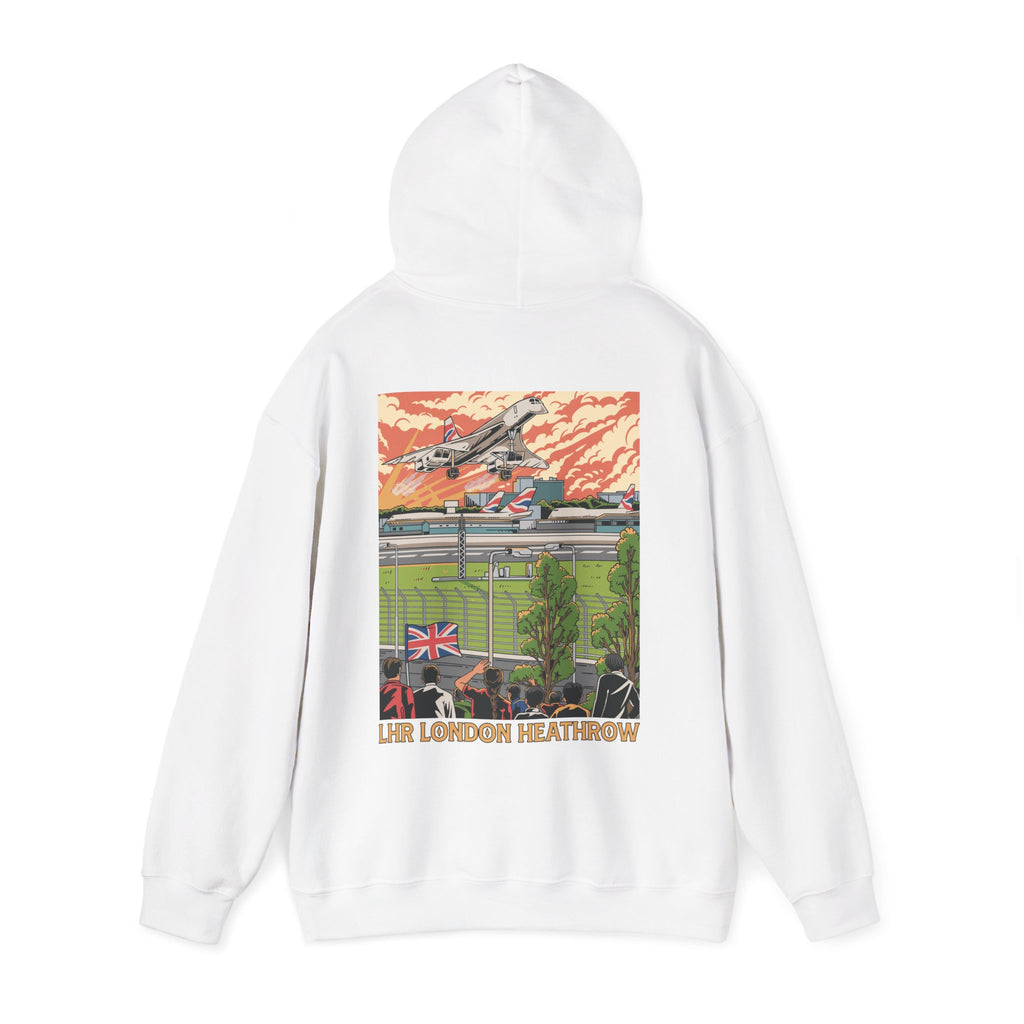 LHR London Heathrow Airport Hooded Sweatshirt (Hoodie)