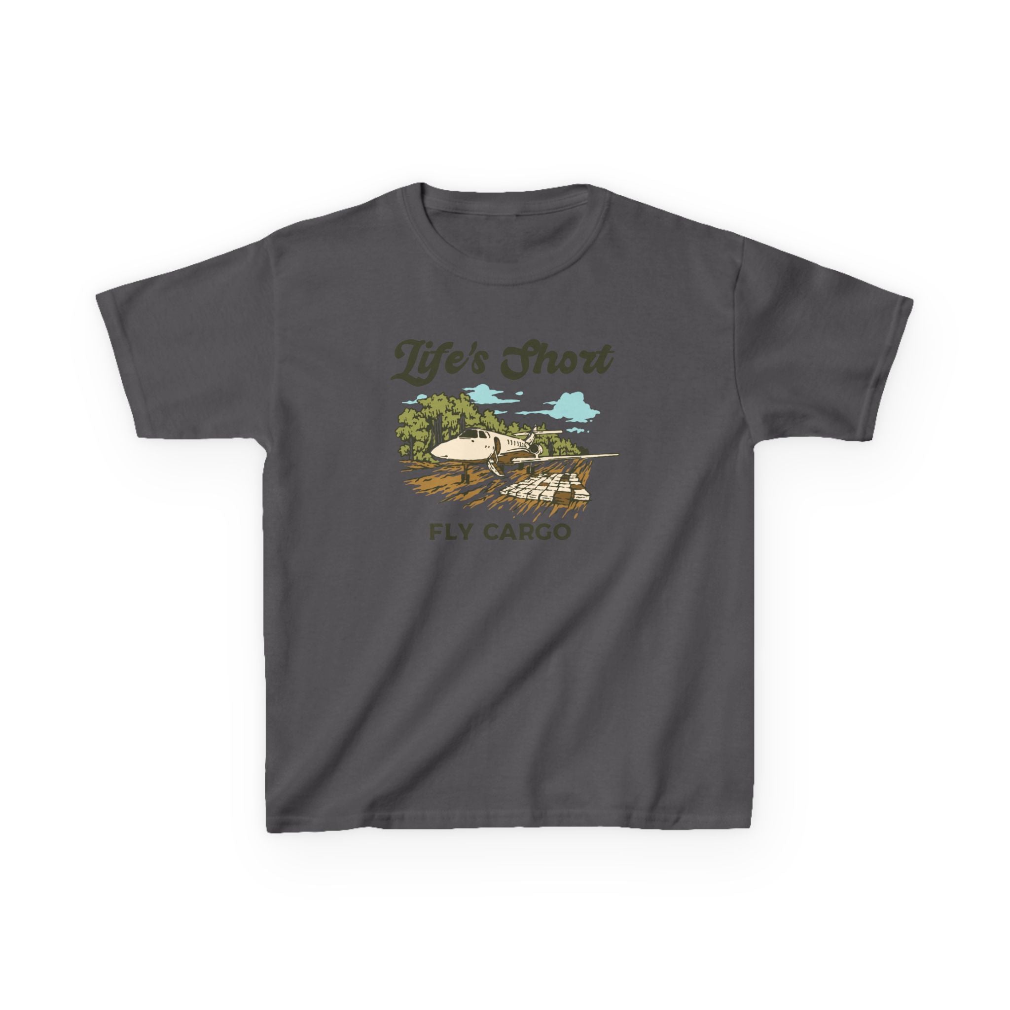 Kids Airplane T-Shirt - Fly Cargo