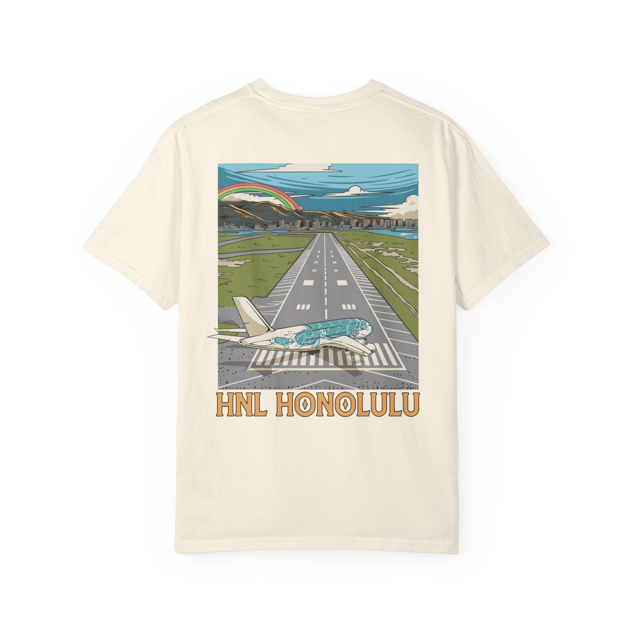 HNL - Honolulu Intl. Airport T-Shirt ("Honu" A380)