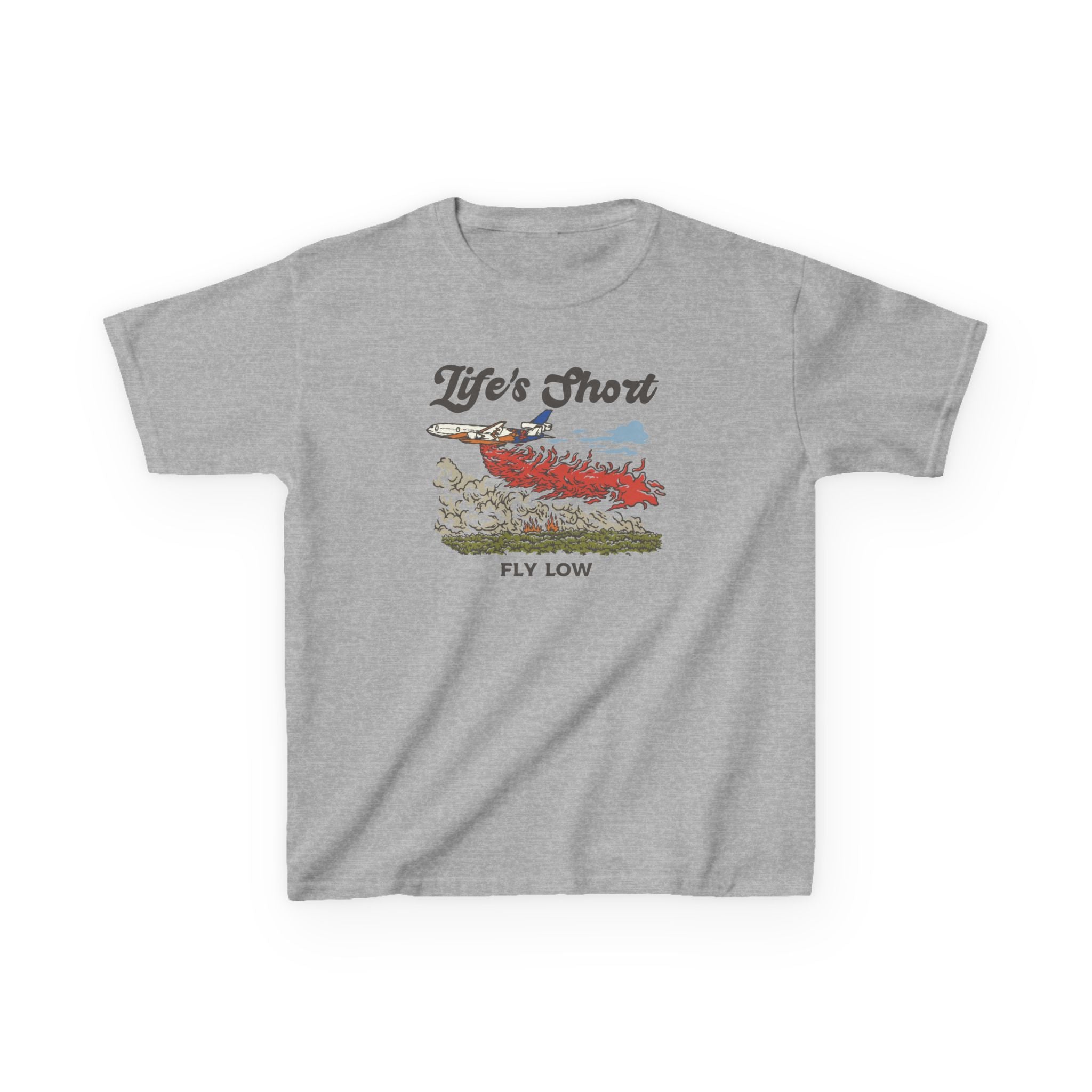 Kids Airplane T-Shirt - Fly Low (Tanker Edition)