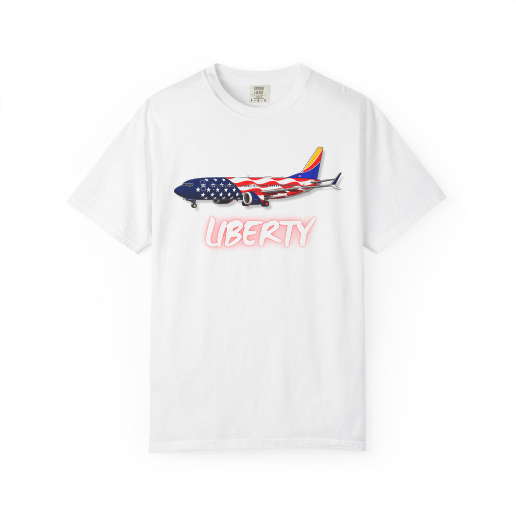 The LIBERTY | Freedom Flag | 737 Plane T-Shirt