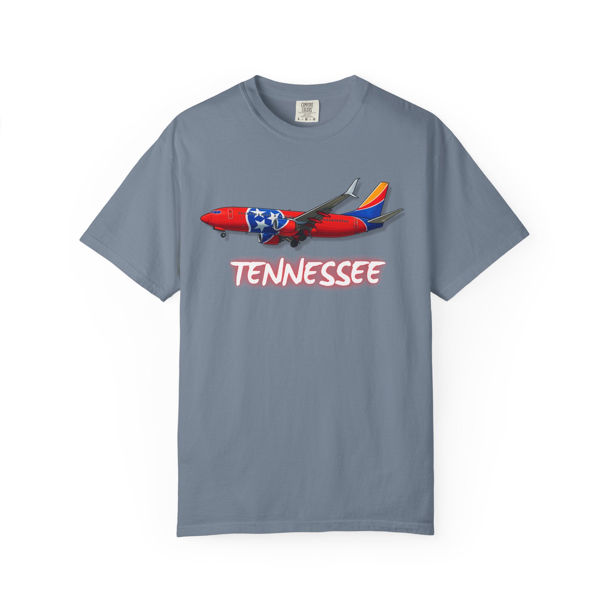 The TENNESSEE | State Flag | 737 Plane T-Shirt