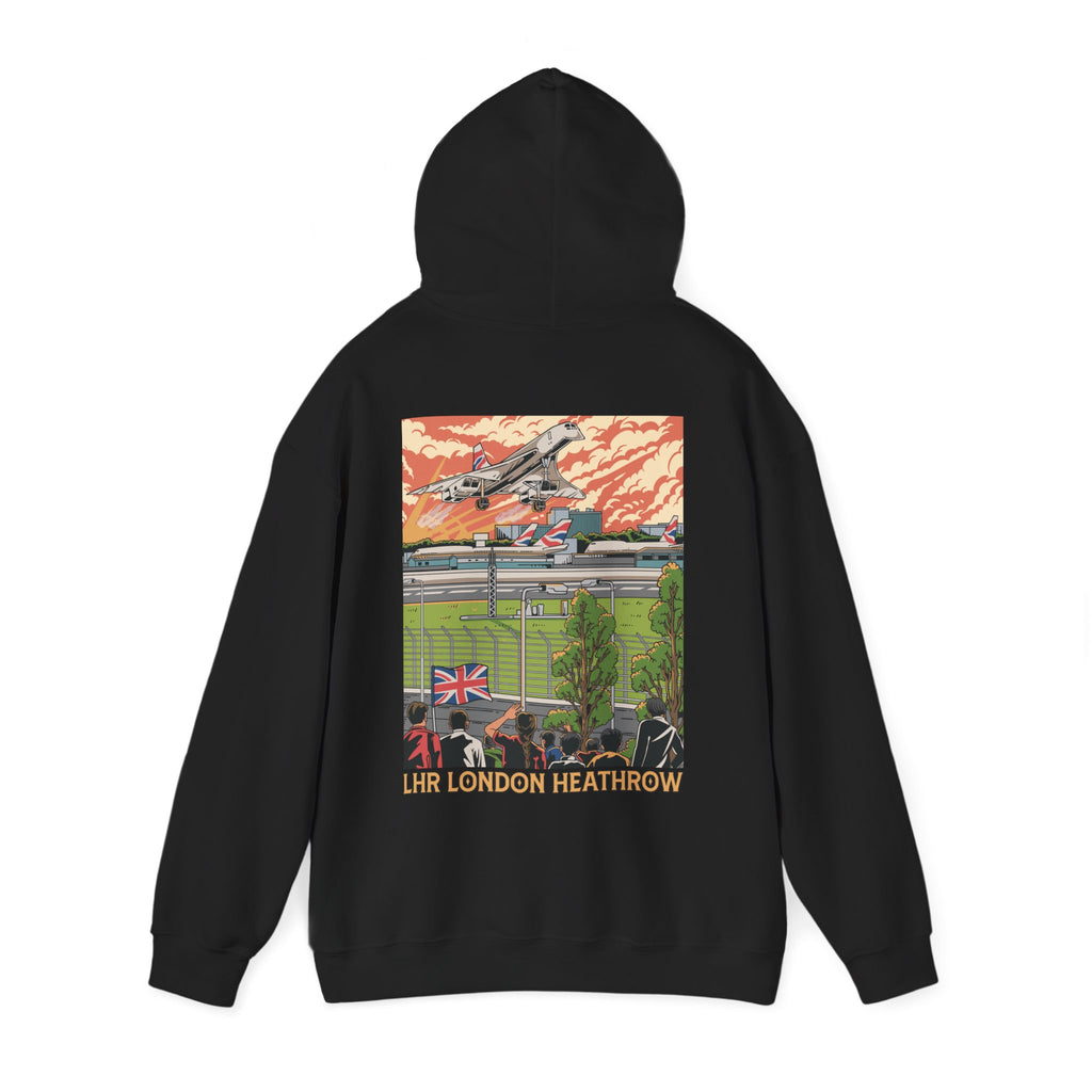 LHR London Heathrow Airport Hooded Sweatshirt (Hoodie)