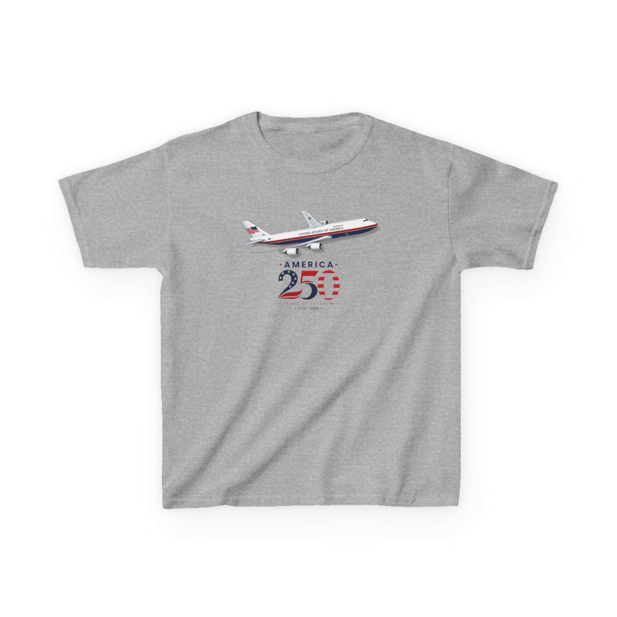 Kids Airplane T-Shirt - AF1 America 250