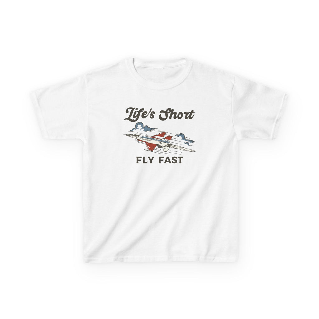 Kids Airplane T-Shirt - Fly Fast