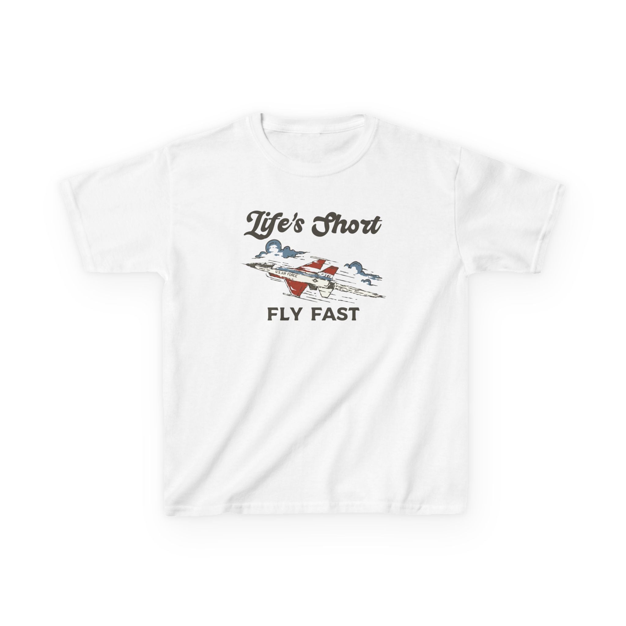 Kids Airplane T-Shirt - Fly Fast