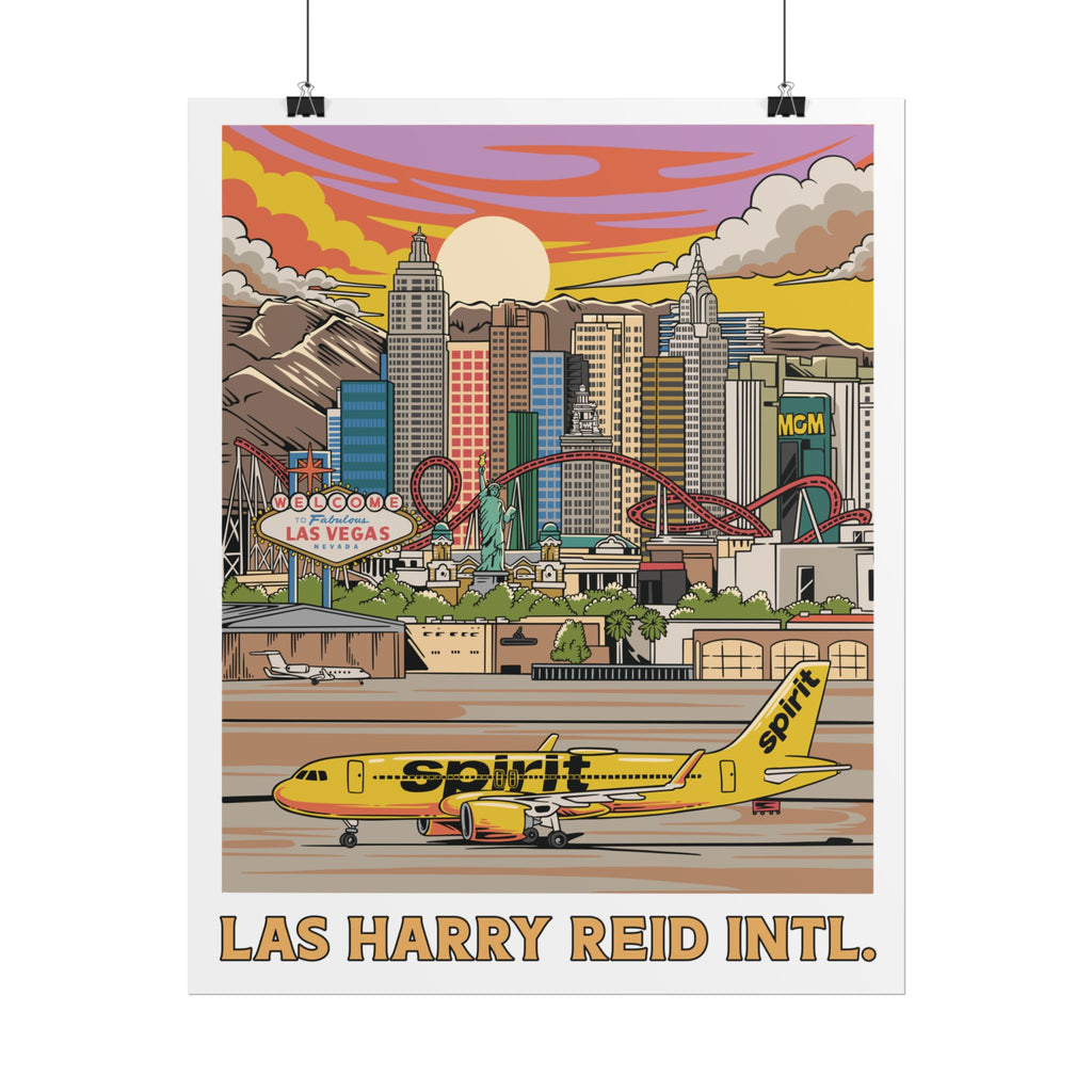 Rolled Poster - LAS Harry Reid Intl. (Vegas) Airport