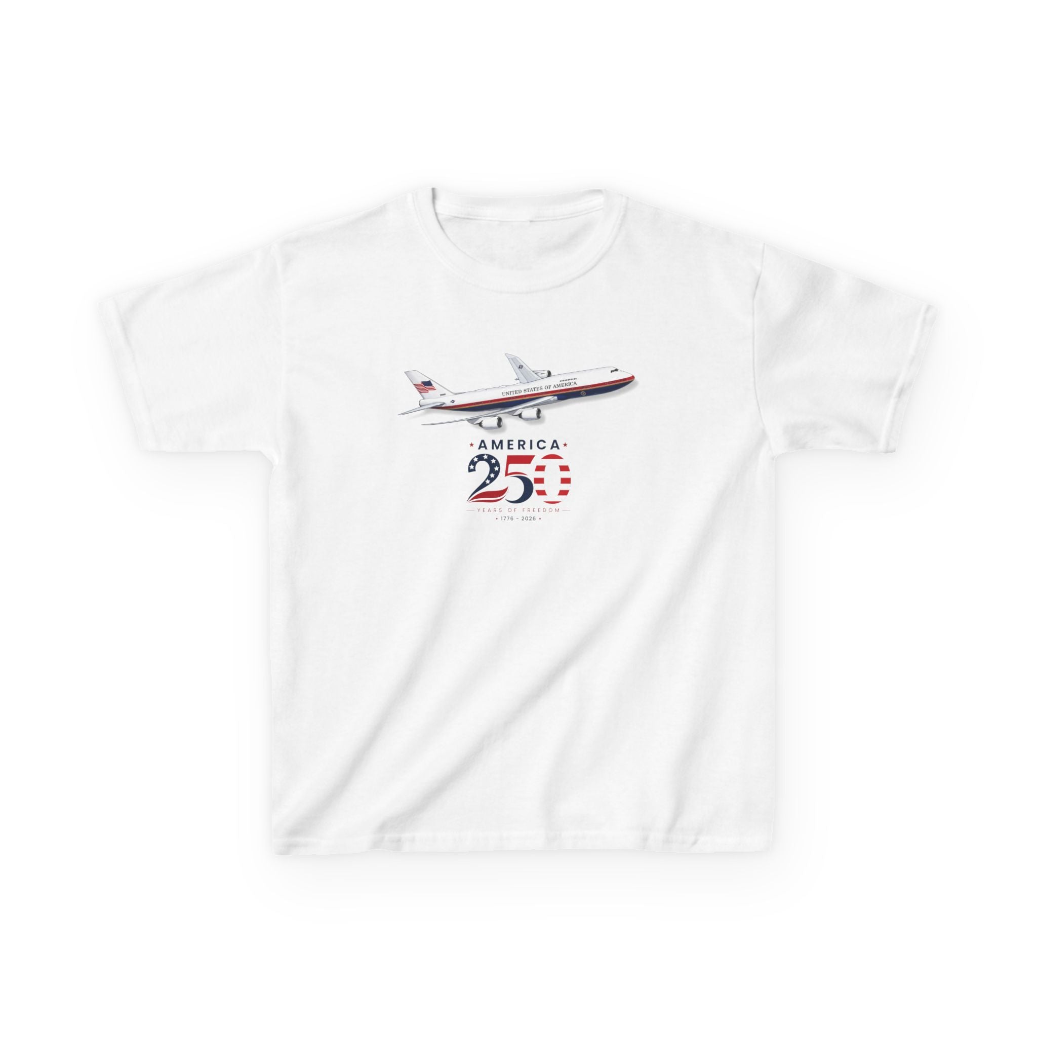 Kids Airplane T-Shirt - AF1 America 250