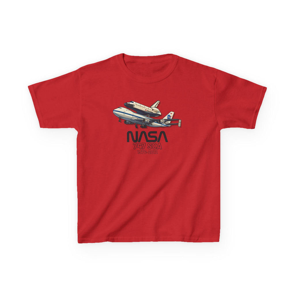 Kids Airplane T-Shirt - NASA Space Shuttle 747 SCA