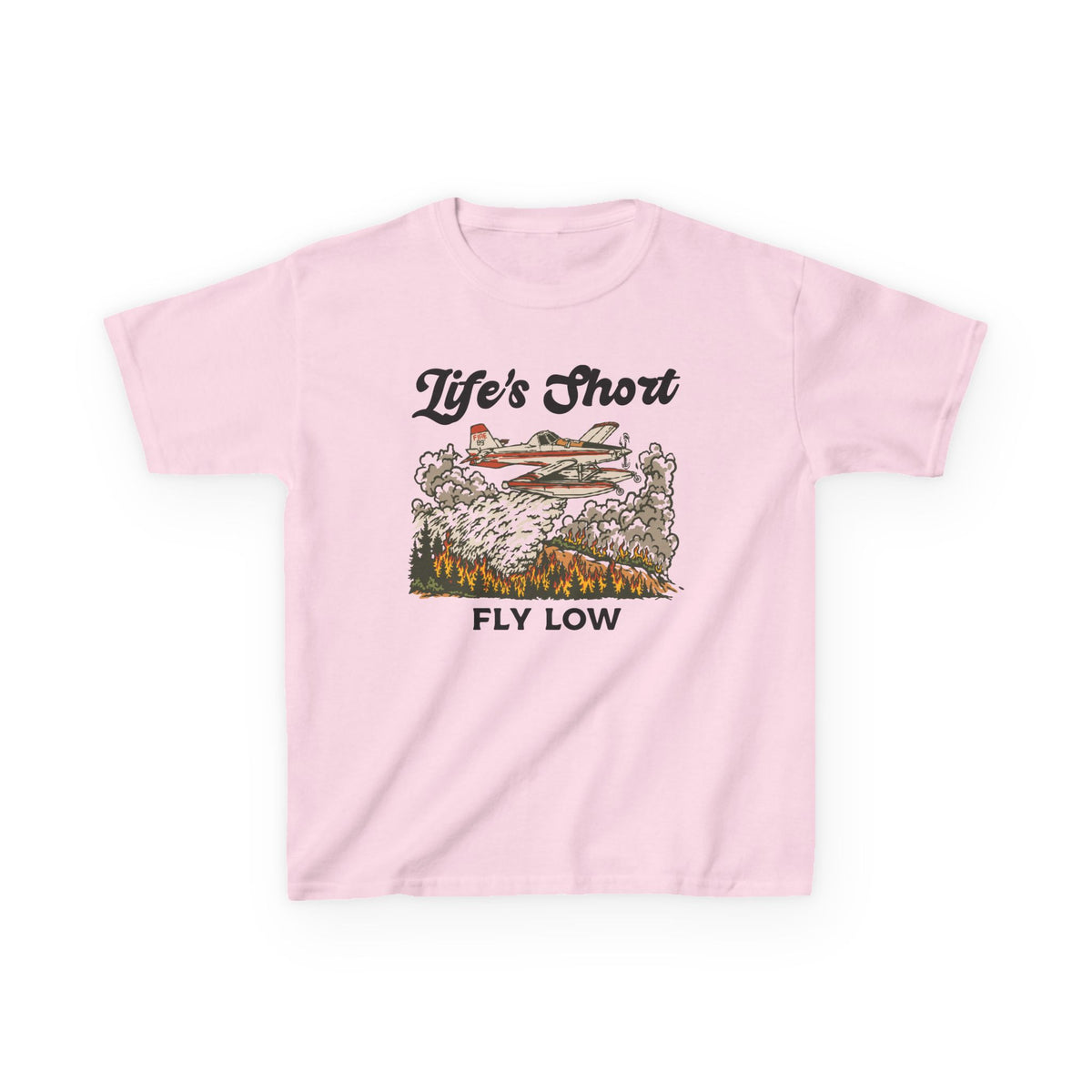 Kids Airplane T-Shirt - Fly Low (AT-802F Edition)