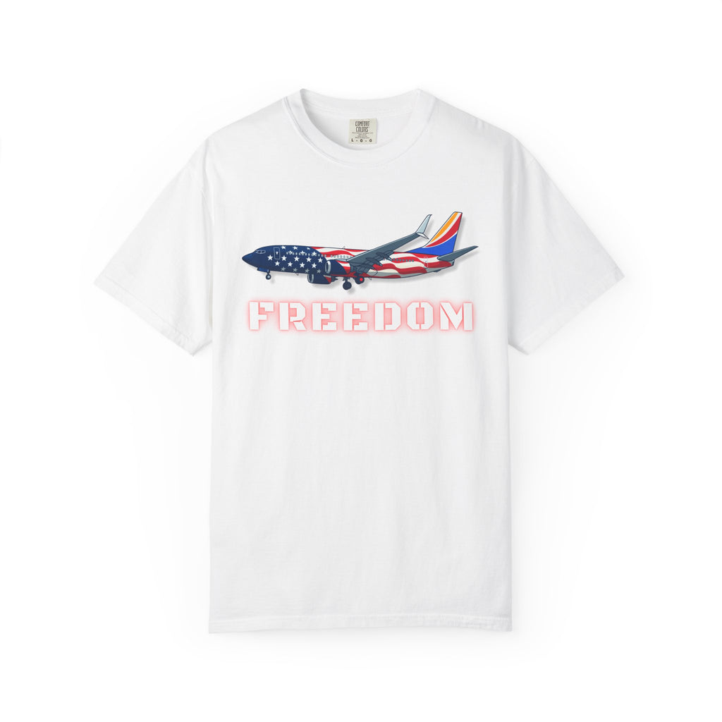 The AMERICA | Freedom Flag | 737 Plane T-Shirt