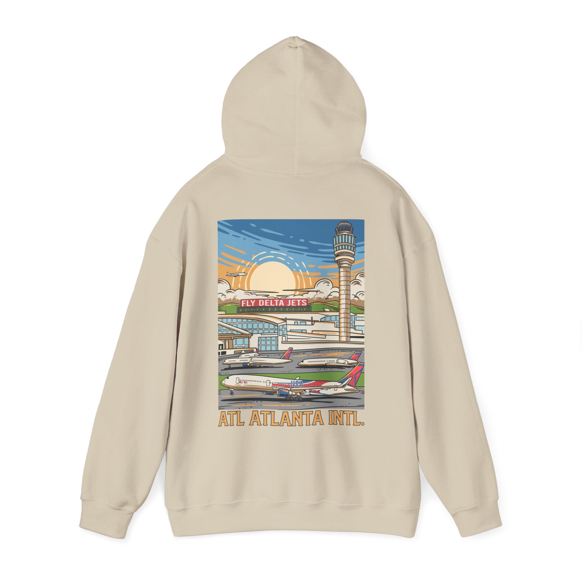 ATL Atlanta Intl. Airport Hooded Sweatshirt (Hoodie)