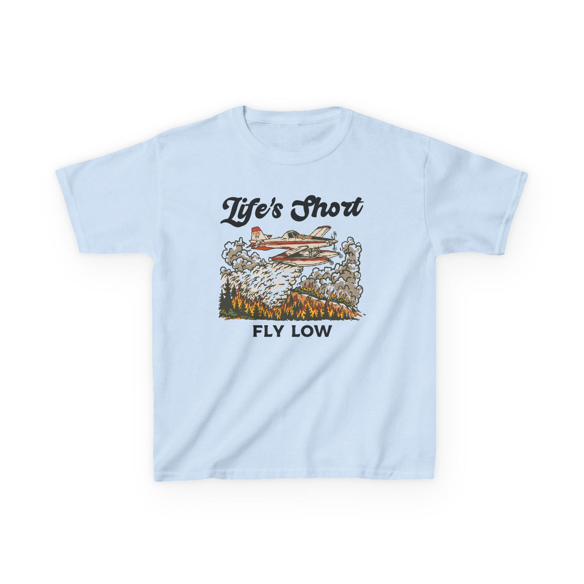 Kids Airplane T-Shirt - Fly Low (AT-802F Edition)