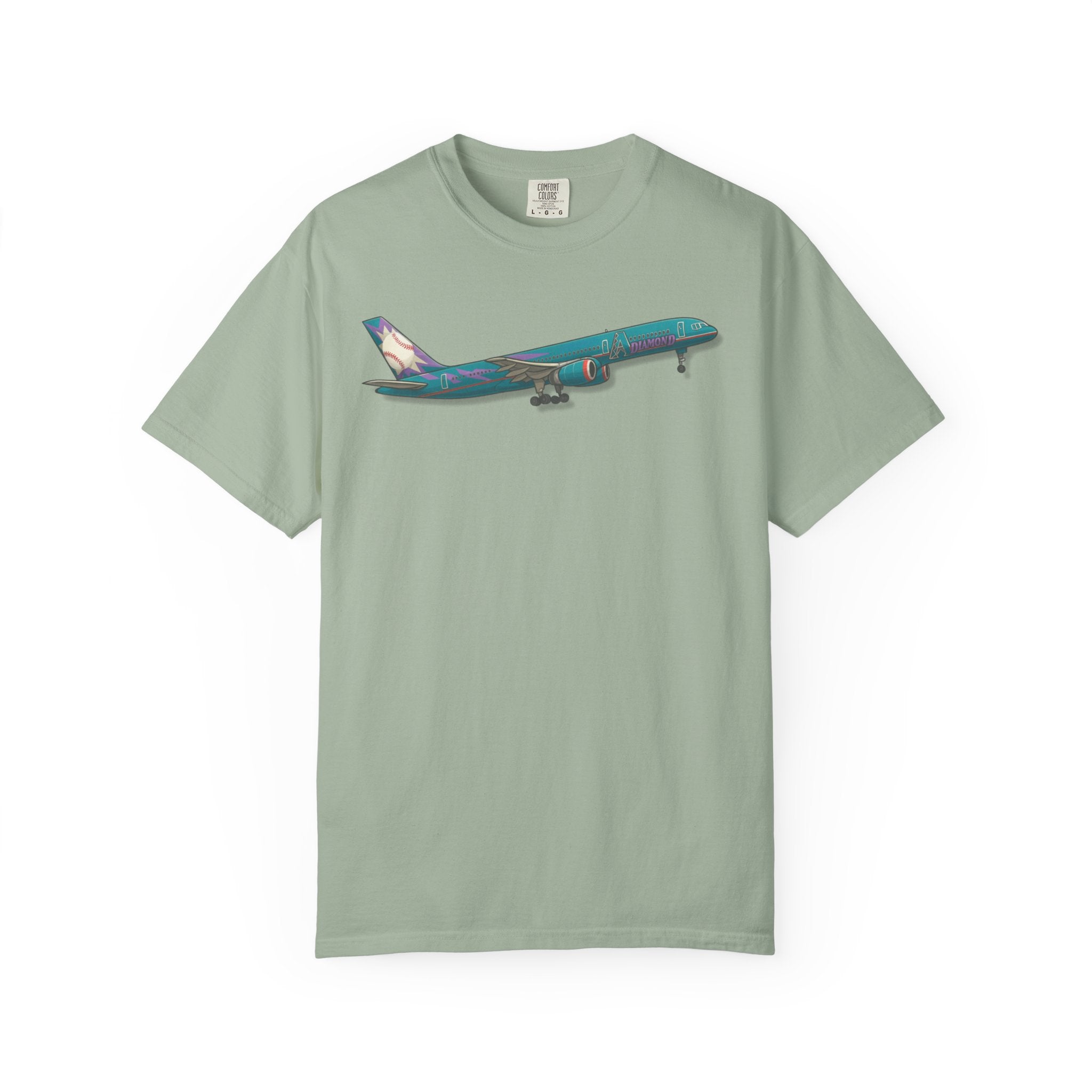 The Hometown Baseball Cactus 757 Airplane T-Shirt