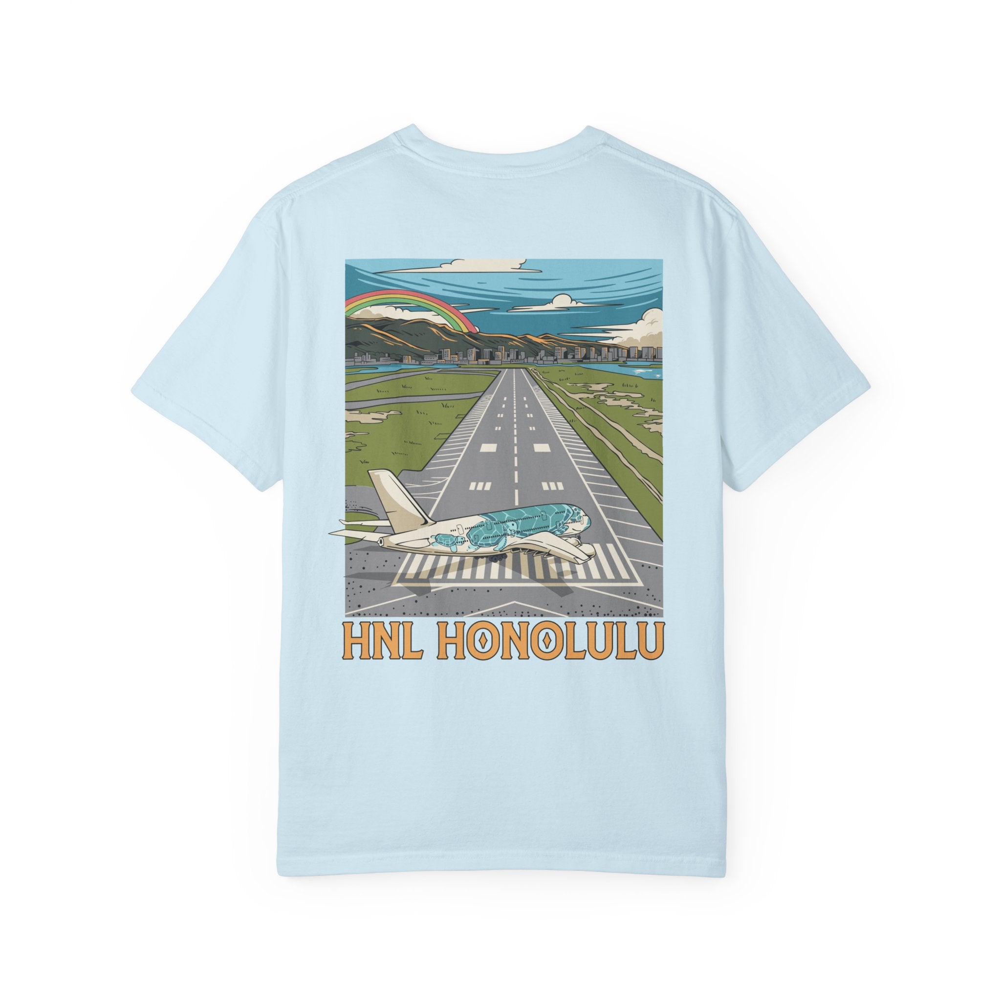 HNL - Honolulu Intl. Airport T-Shirt ("Honu" A380)