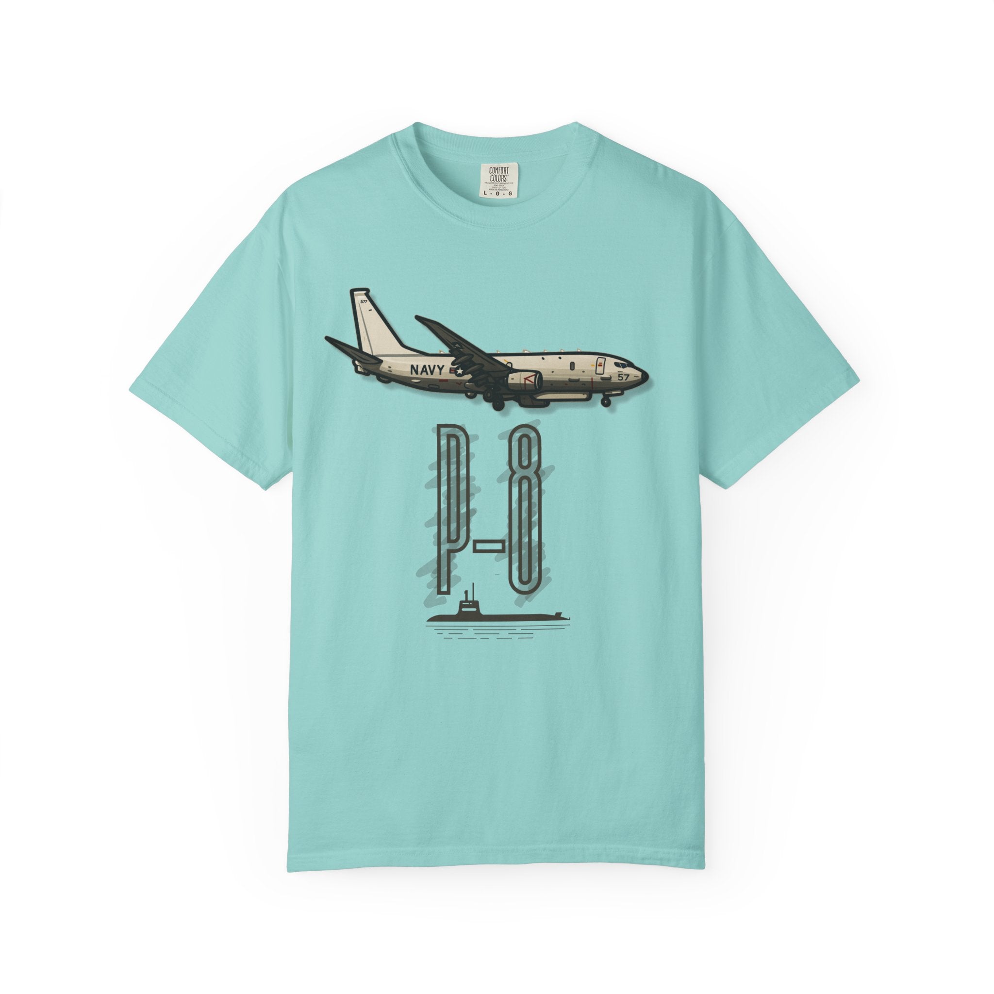Sub Hunter - U.S. Navy P-8 Military Airplane T-Shirt
