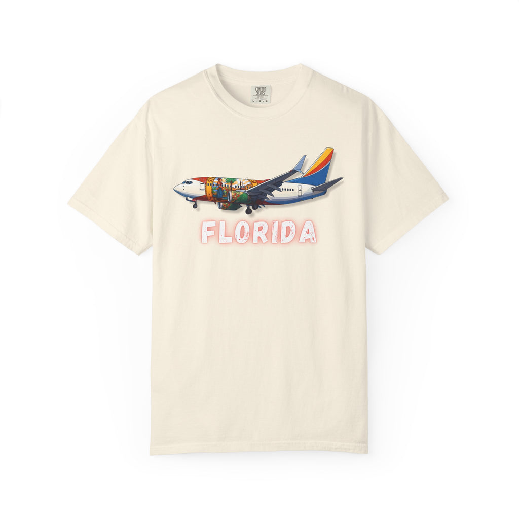 The FLORIDA | State Flag | 737 Plane T-Shirt