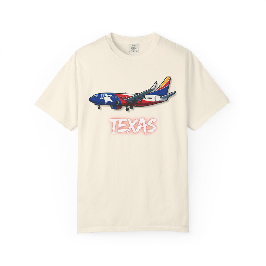 The TEXAS | State Flag | 737 Plane T-Shirt