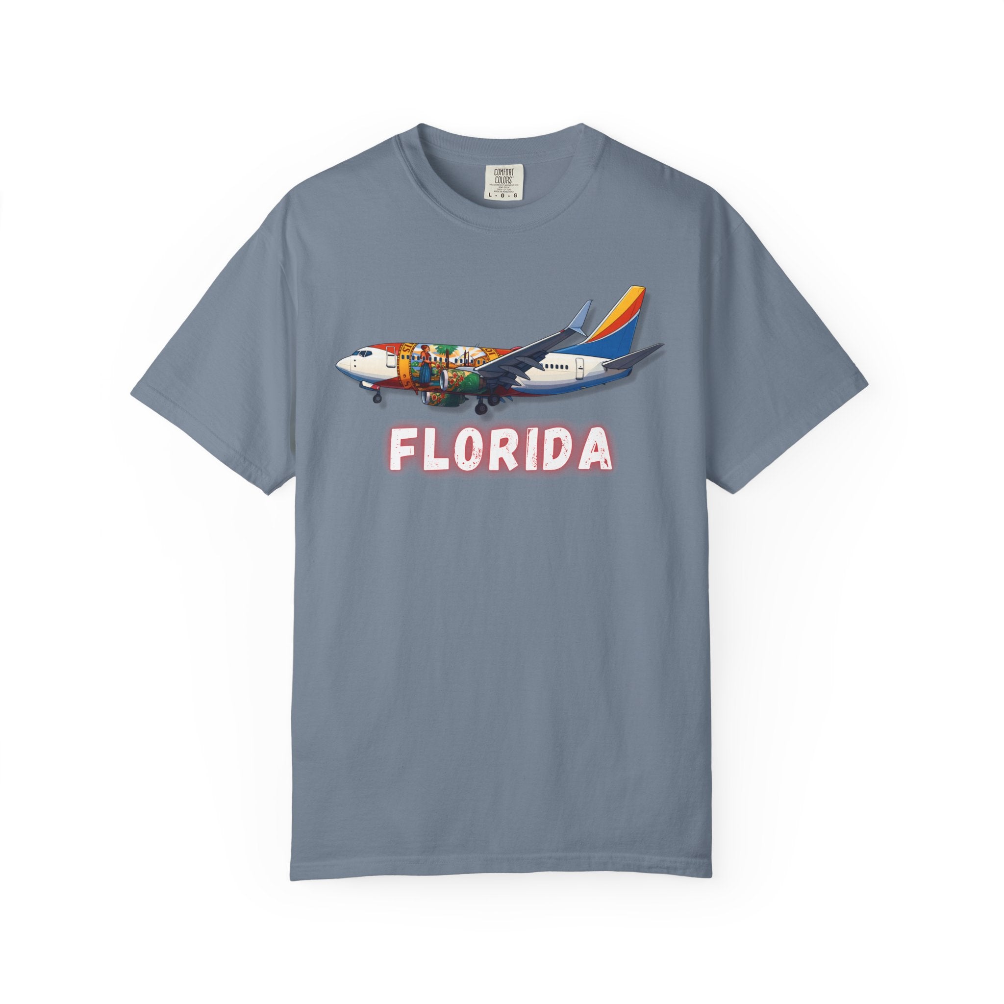 The FLORIDA | State Flag | 737 Plane T-Shirt