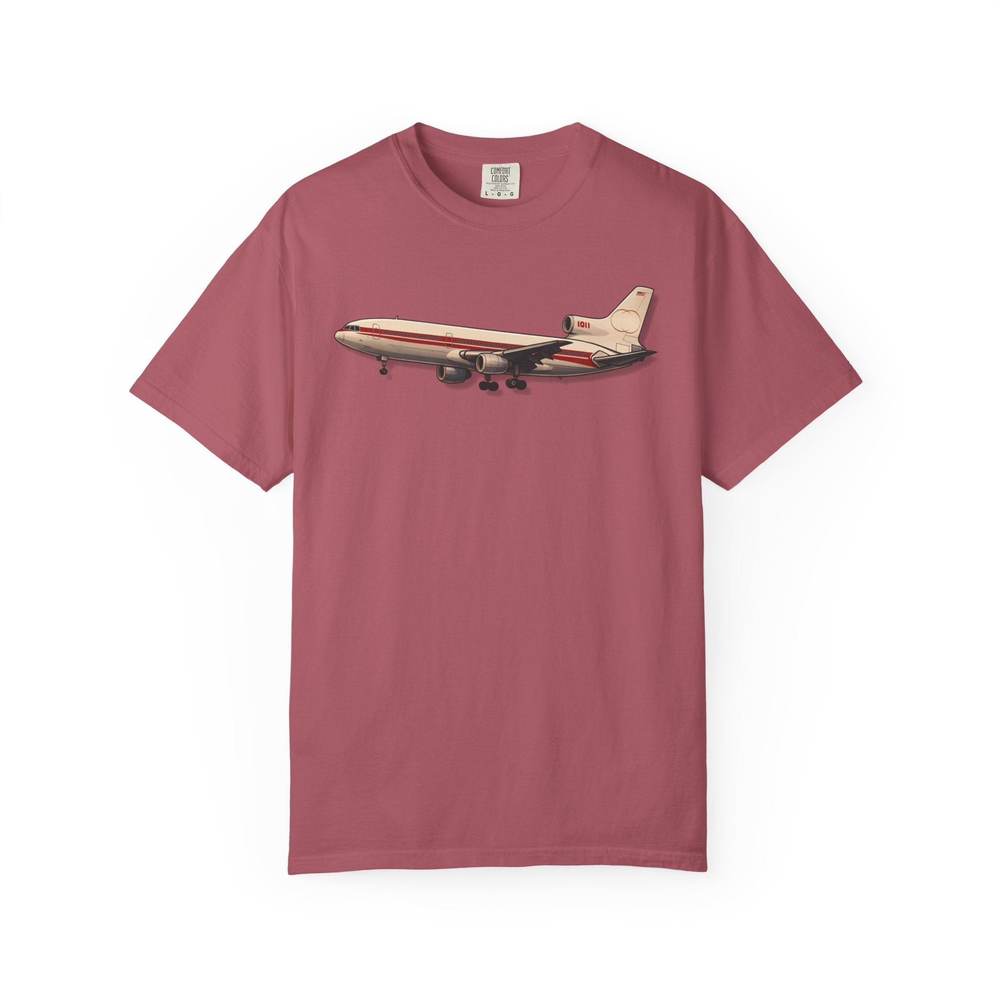 L-1011 TriStar Legendary White & Red Airplane T-Shirt