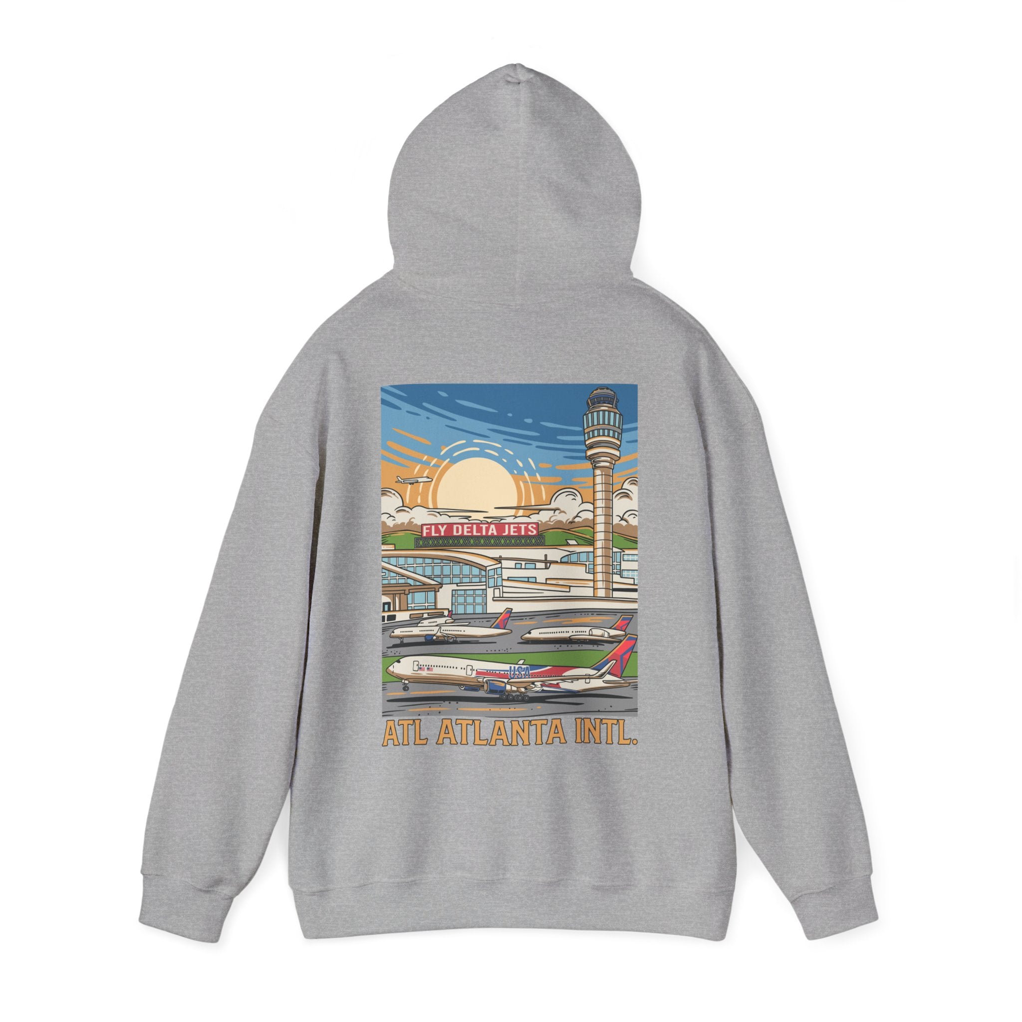 ATL Atlanta Intl. Airport Hooded Sweatshirt (Hoodie)