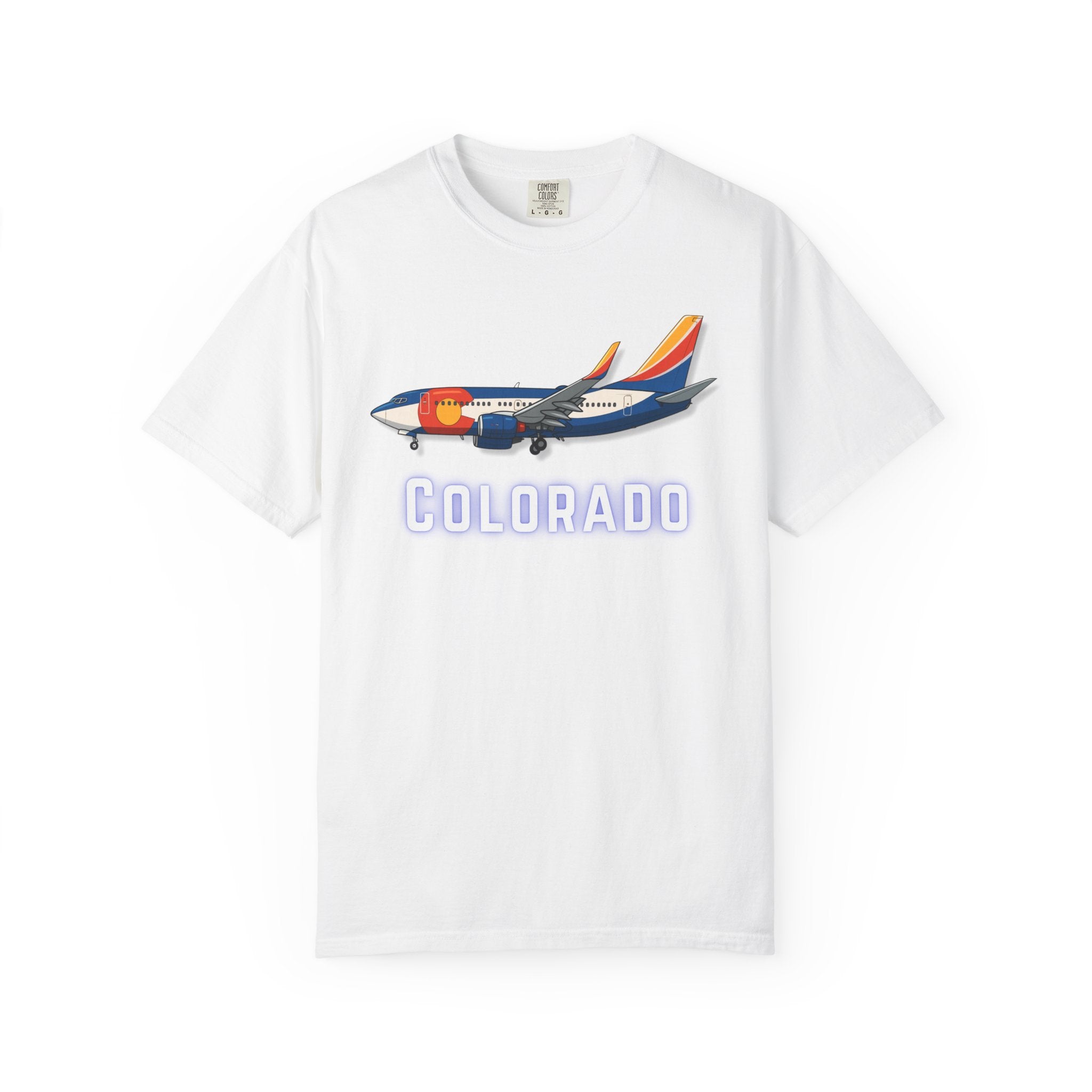 The COLORADO | State Flag | 737 Plane T-Shirt