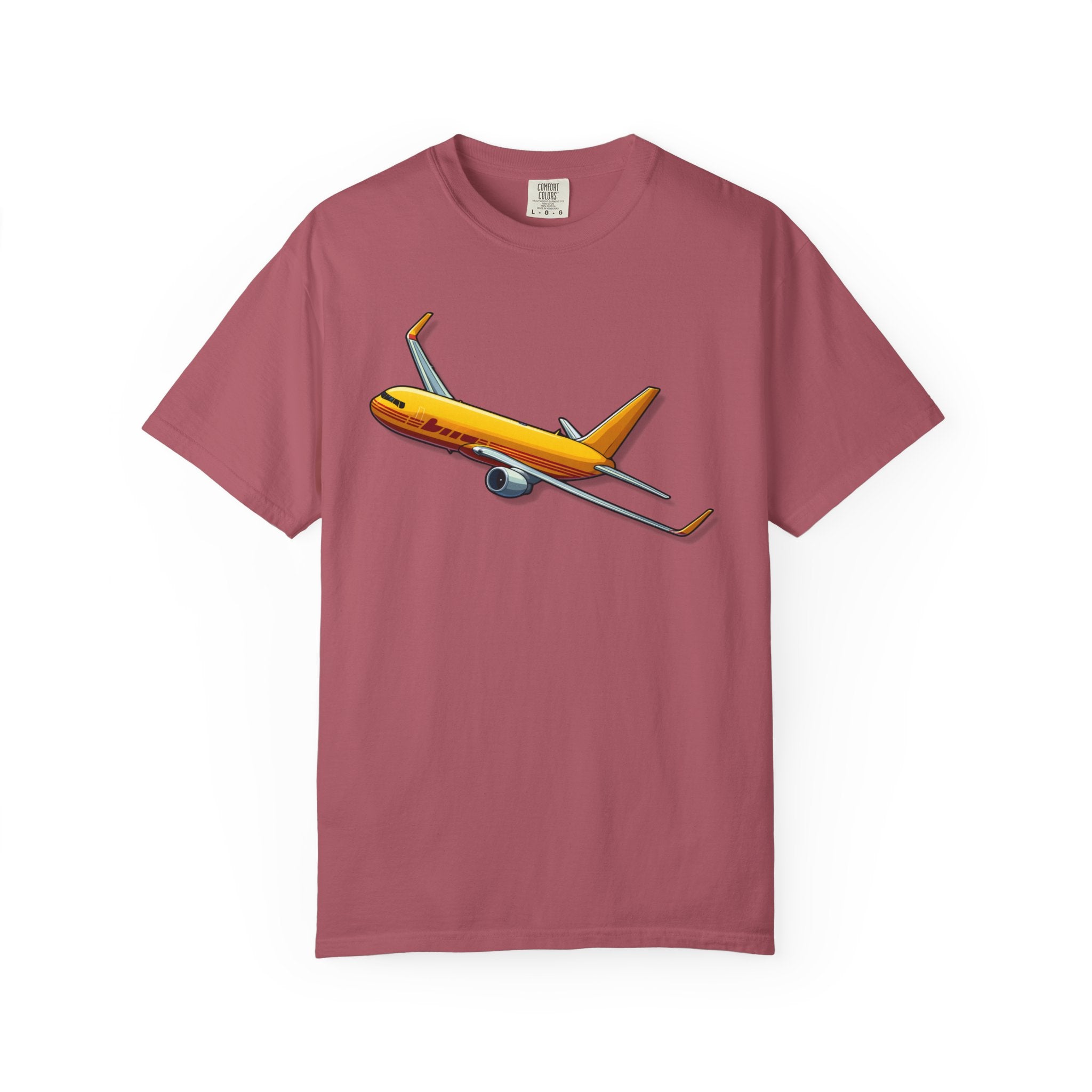 The Worldwide Yellow Cargo B767 Airplane T-Shirt