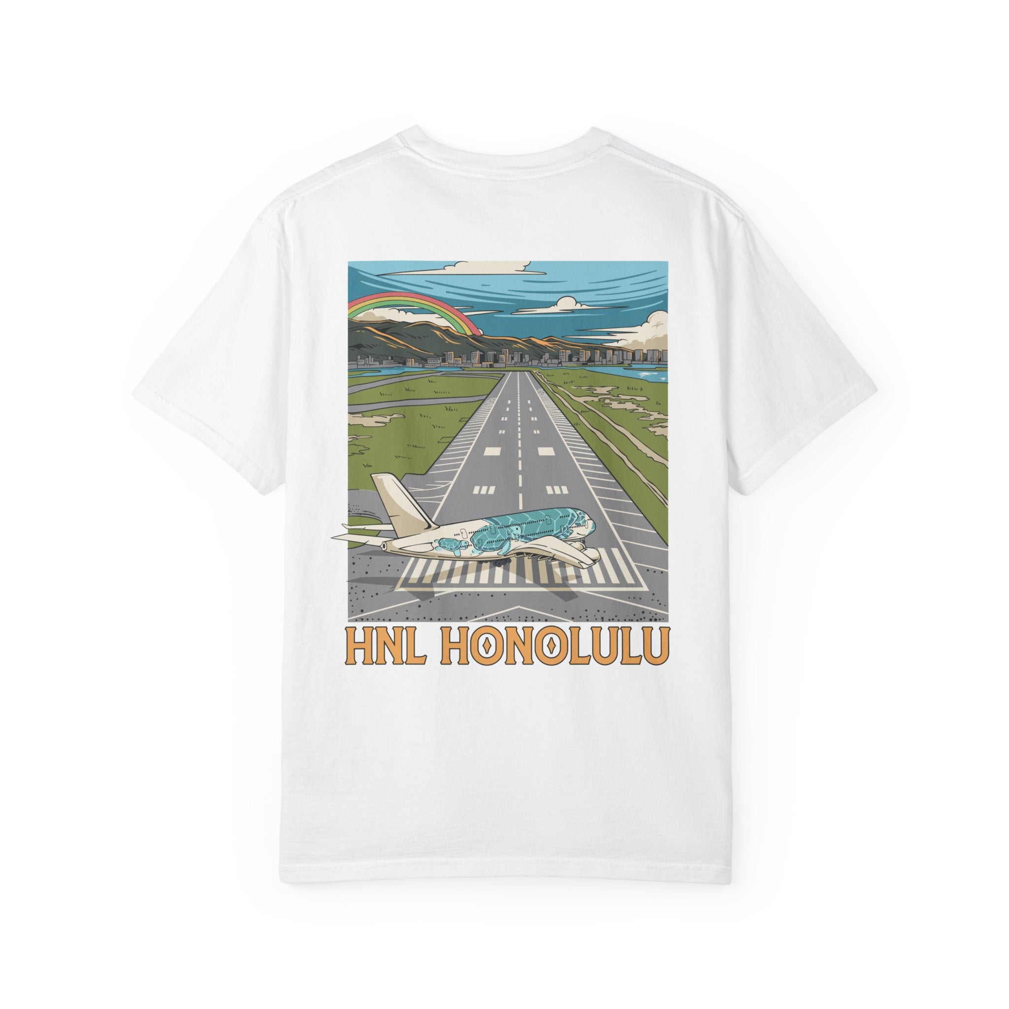 HNL - Honolulu Intl. Airport T-Shirt ("Honu" A380)