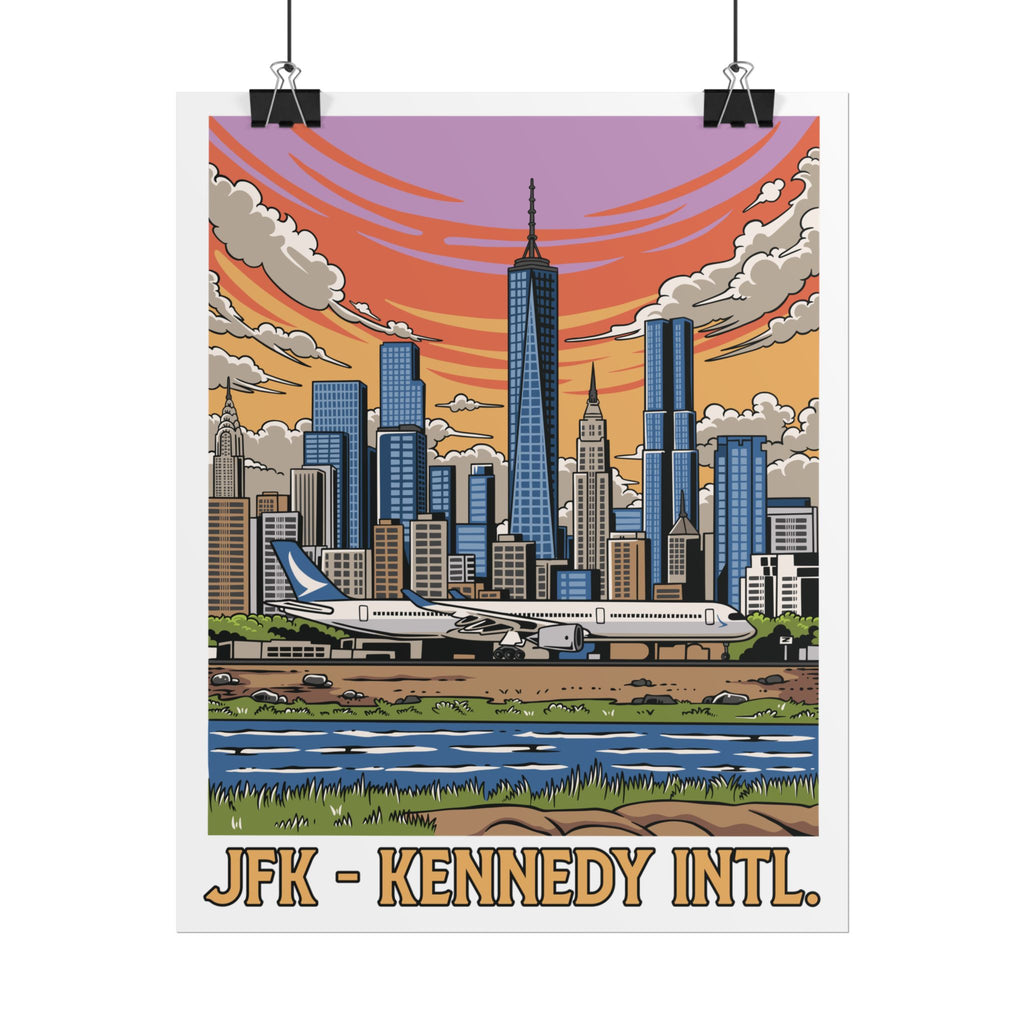 Rolled Poster - JFK Kennedy International Airport (NYC)