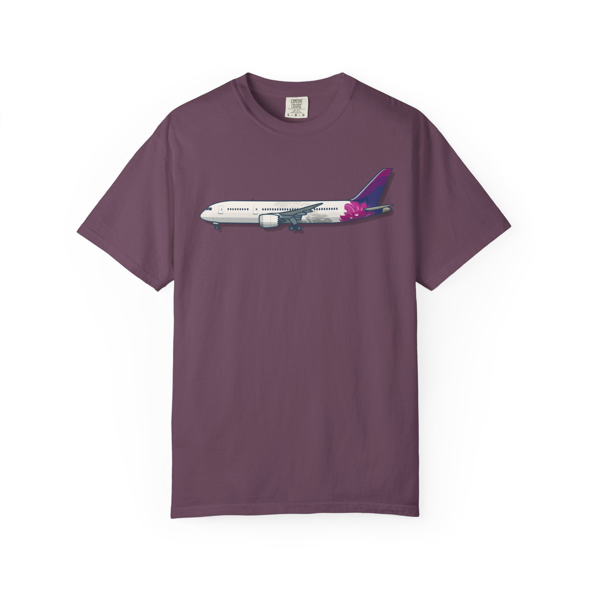 "Sparky" - The Flower B787 Airplane T-Shirt Hawaiian