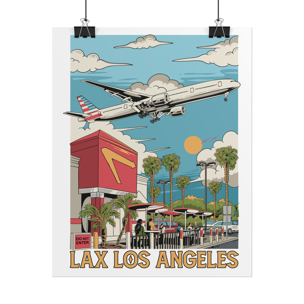 Rolled Poster - LAX Los Angeles
