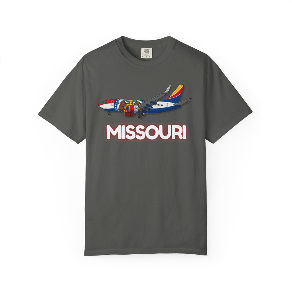 The MISSOURI | State Flag | 737 Plane T-Shirt