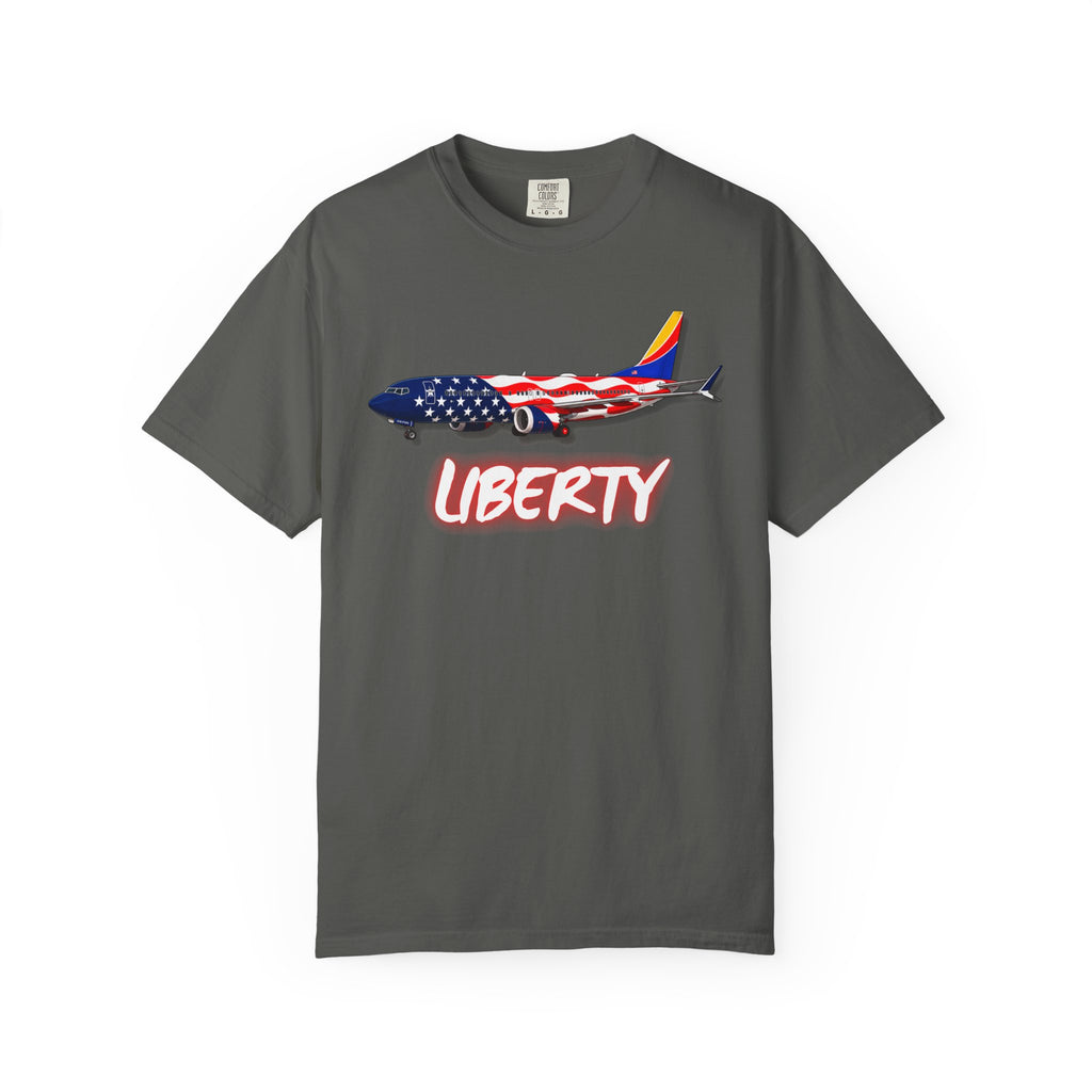 The LIBERTY | Freedom Flag | 737 Plane T-Shirt
